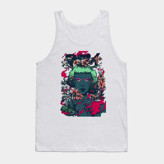 Flowerhead Tank Top by massai